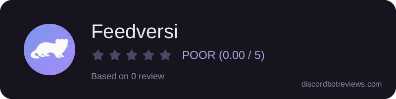 Rating widget preview for Feedversi