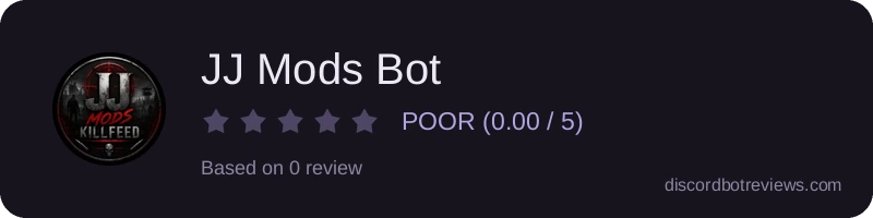 Rating widget preview for JJ Mods Bot