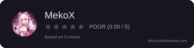 Rating banner for MekoX