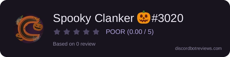 Rating widget preview for Spooky Clanker 🎃#3020