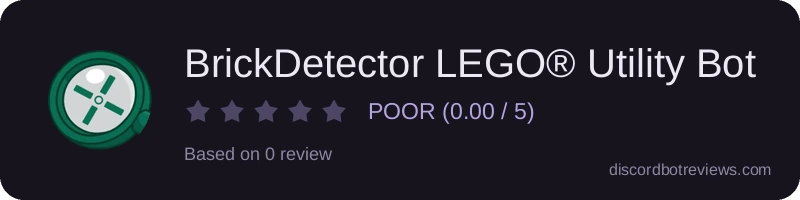 Rating banner for BrickDetector LEGO® Utility Bot