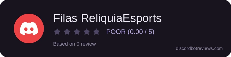 Rating widget preview for Filas ReliquiaEsports