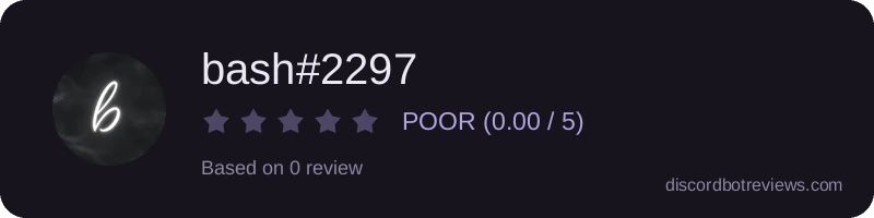 Rating banner for bash#2297