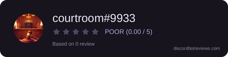 Rating widget preview for courtroom#9933