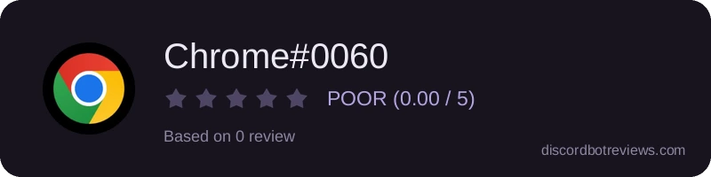 Rating banner for Chrome#0060