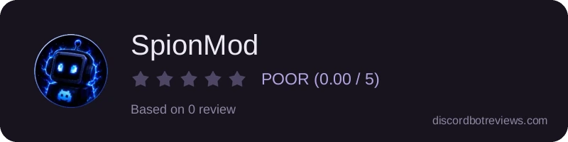 Rating widget preview for SpionMod