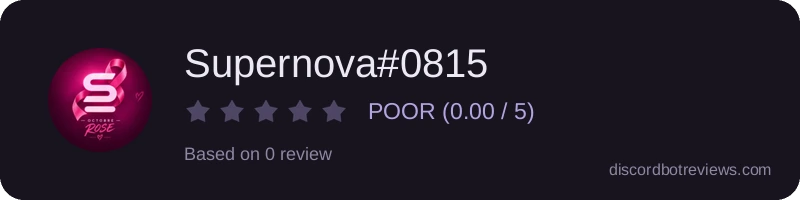 Rating widget preview for Supernova#0815