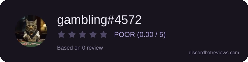 Rating widget preview for gambling#4572