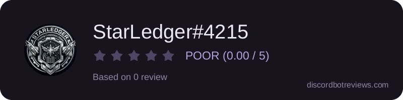Rating widget preview for StarLedger#4215