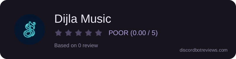 Rating widget preview for Dijla Music