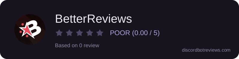 Rating widget preview for BetterReviews