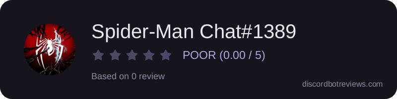 Rating widget preview for Spider-Man Chat#1389