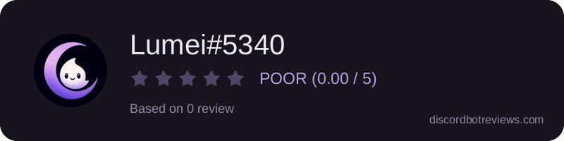 Rating widget preview for Lumei#5340