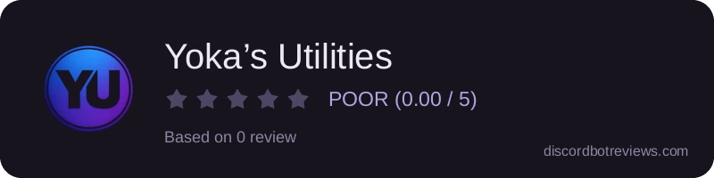 Rating widget preview for Yoka’s Utilities