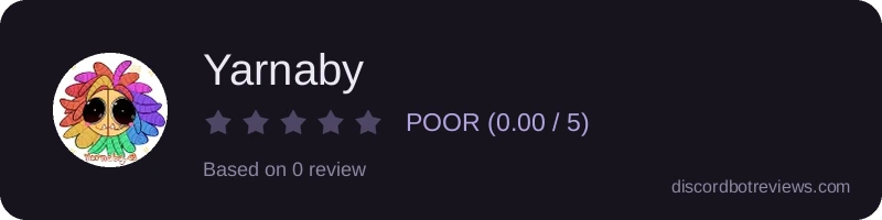 Rating widget preview for Yarnaby