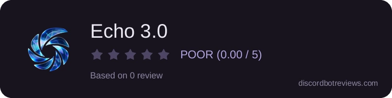 Rating widget preview for Echo 3.0
