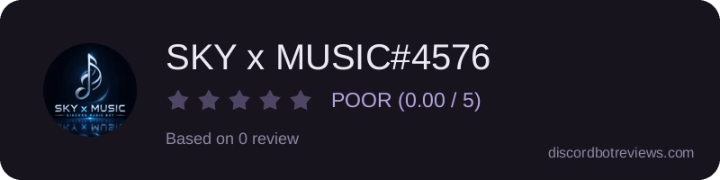 Rating widget preview for SKY x MUSIC#4576