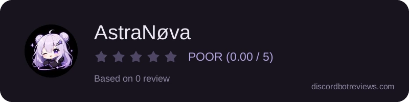 Rating widget preview for AstraNøva