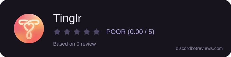 Rating widget preview for Tinglr
