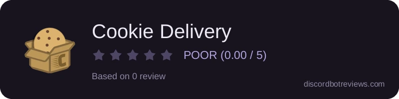 Rating widget preview for Cookie Delivery