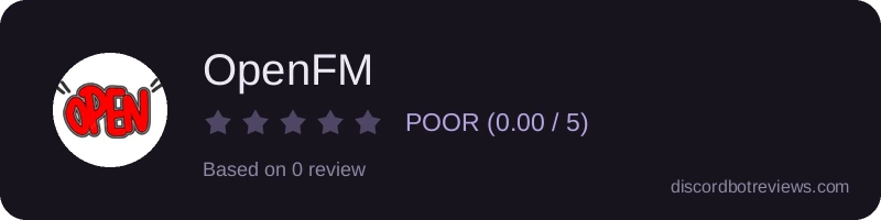 Rating widget preview for OpenFM