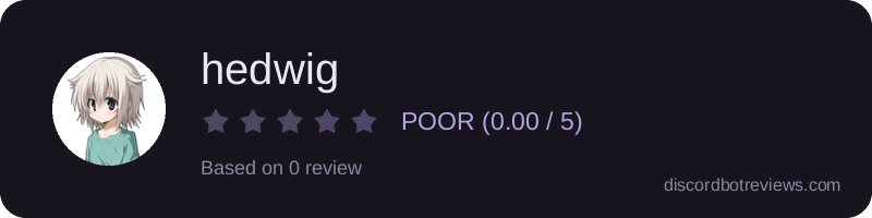 Rating widget preview for hedwig