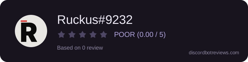 Rating banner for Ruckus#9232