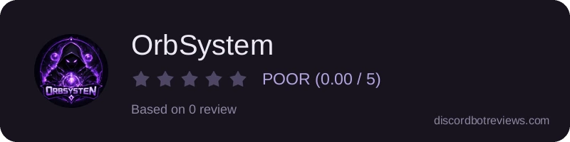 Rating widget preview for OrbSystem