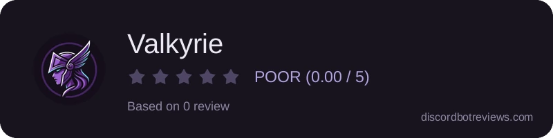Rating widget preview for Valkyrie