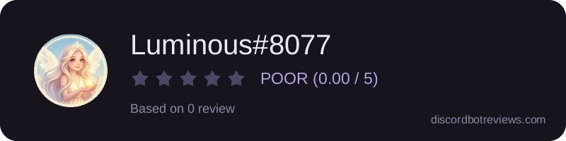 Rating widget preview for Luminous#8077