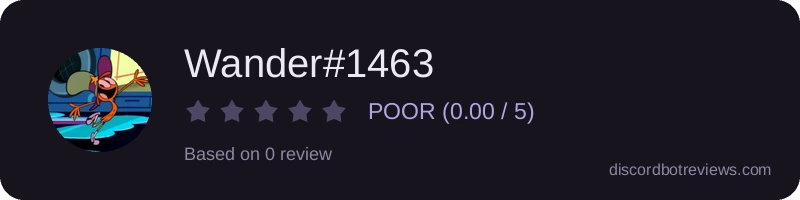 Rating widget preview for Wander#1463