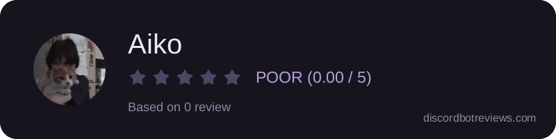 Rating widget preview for Aiko