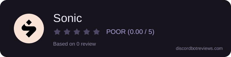 Rating widget preview for Sonic