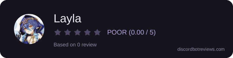 Rating widget preview for Layla