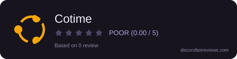 Rating widget preview for Cotime