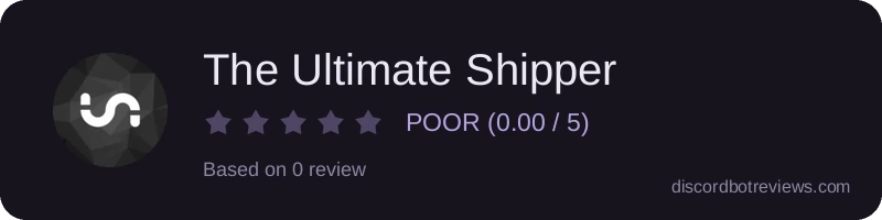 Rating widget preview for The Ultimate Shipper