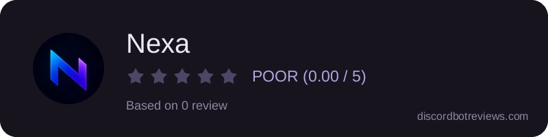 Rating widget preview for Nexa