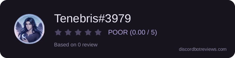Rating widget preview for Tenebris#3979