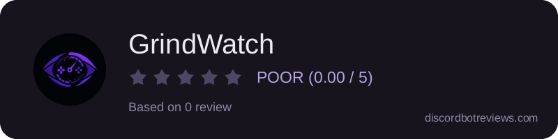 Rating widget preview for GrindWatch