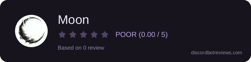Rating widget preview for Moon