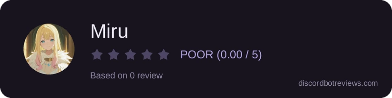 Rating widget preview for Miru