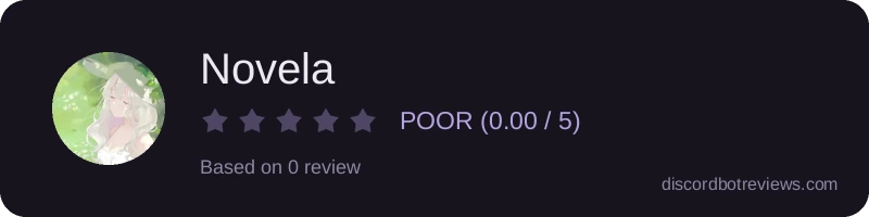 Rating widget preview for Novela