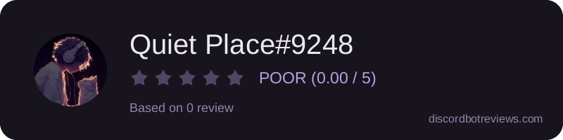 Rating widget preview for Quiet Place#9248