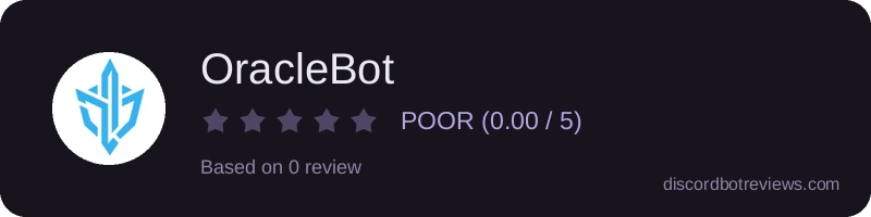 Rating widget preview for OracleBot