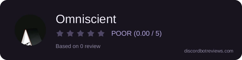 Rating widget preview for Omniscient