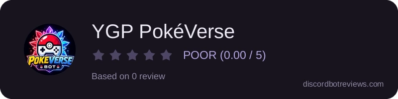 Rating widget preview for YGP PokéVerse