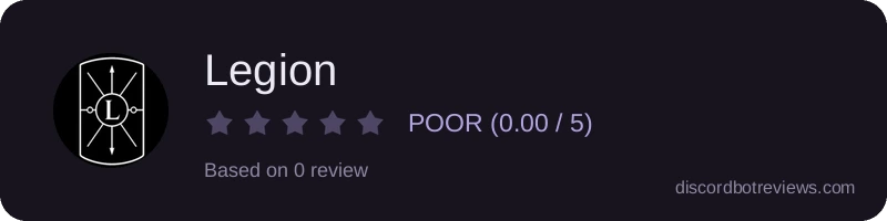 Rating widget preview for Legion