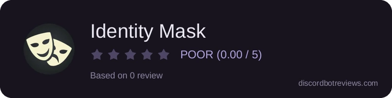 Rating widget preview for Identity Mask