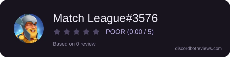 Rating widget preview for Match League#3576