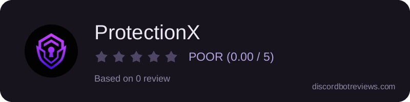 Rating widget preview for ProtectionX